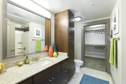 Pressler A3 Model - Bathroom with Linen and Walk-in Closet